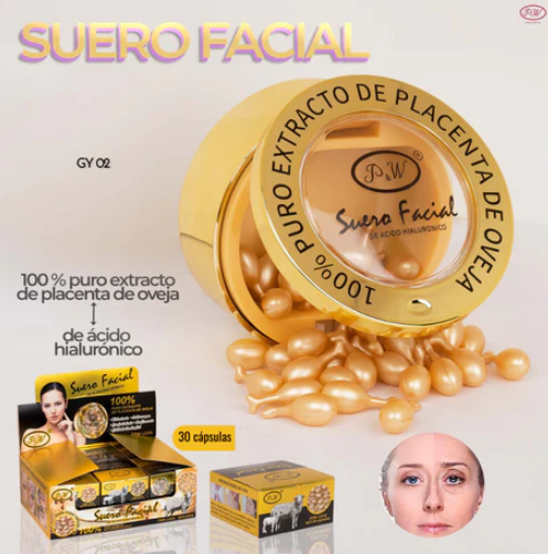 OFERTA ! Suero facial de Acido Hialuronico con colageno de Extracto de Placenta de Oveja